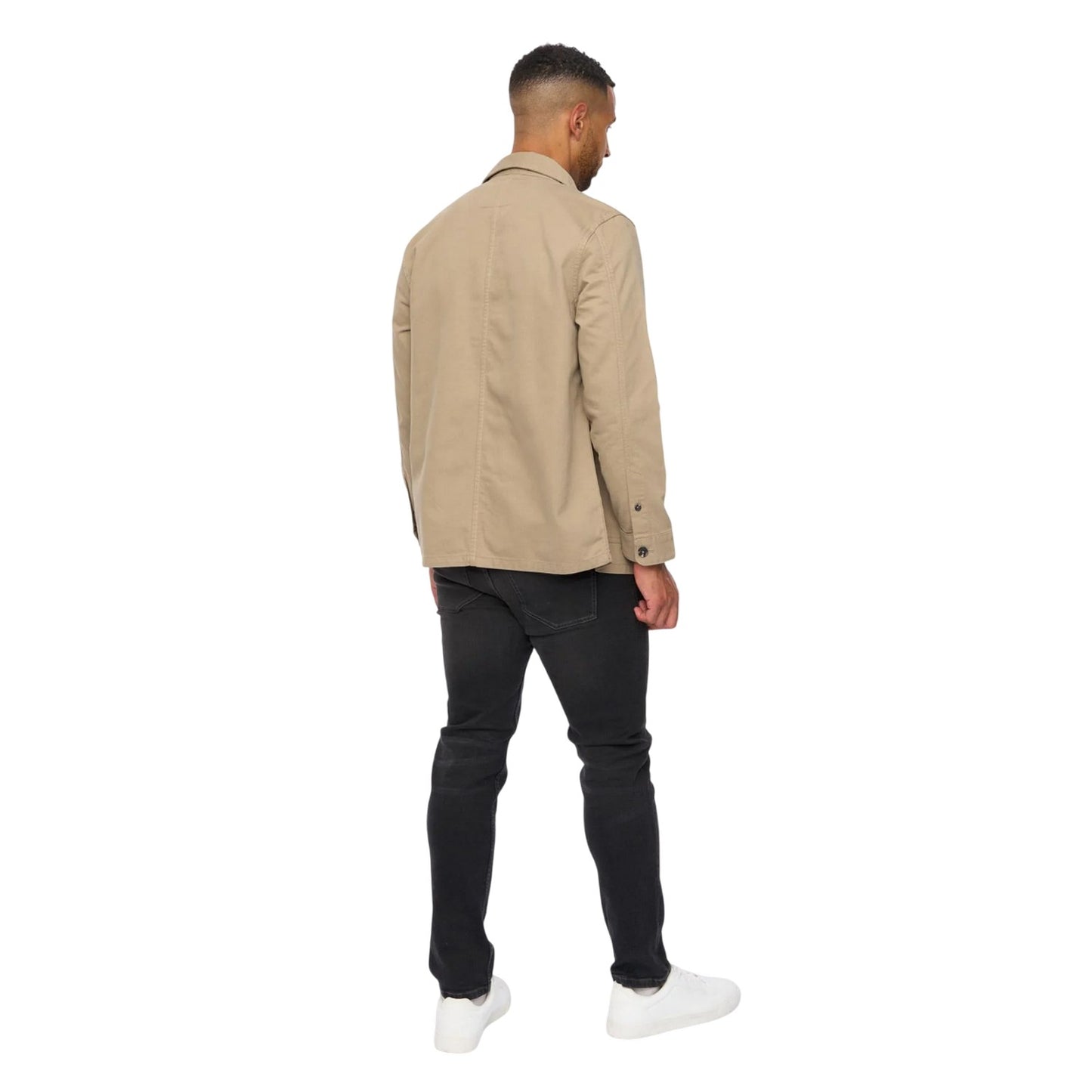 Sand - Back - Bewley & Ritch Mens Stanbrook Overshirt