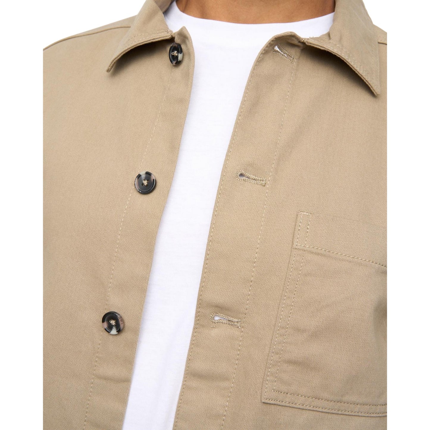 Sand - Side - Bewley & Ritch Mens Stanbrook Overshirt