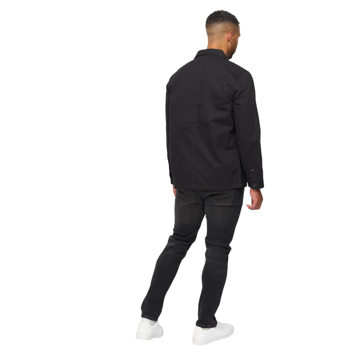 Black - Back - Bewley & Ritch Mens Stanbrook Overshirt