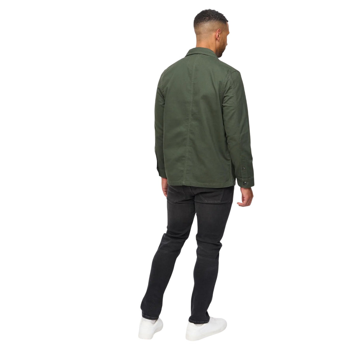 Olive - Back - Bewley & Ritch Mens Stanbrook Overshirt