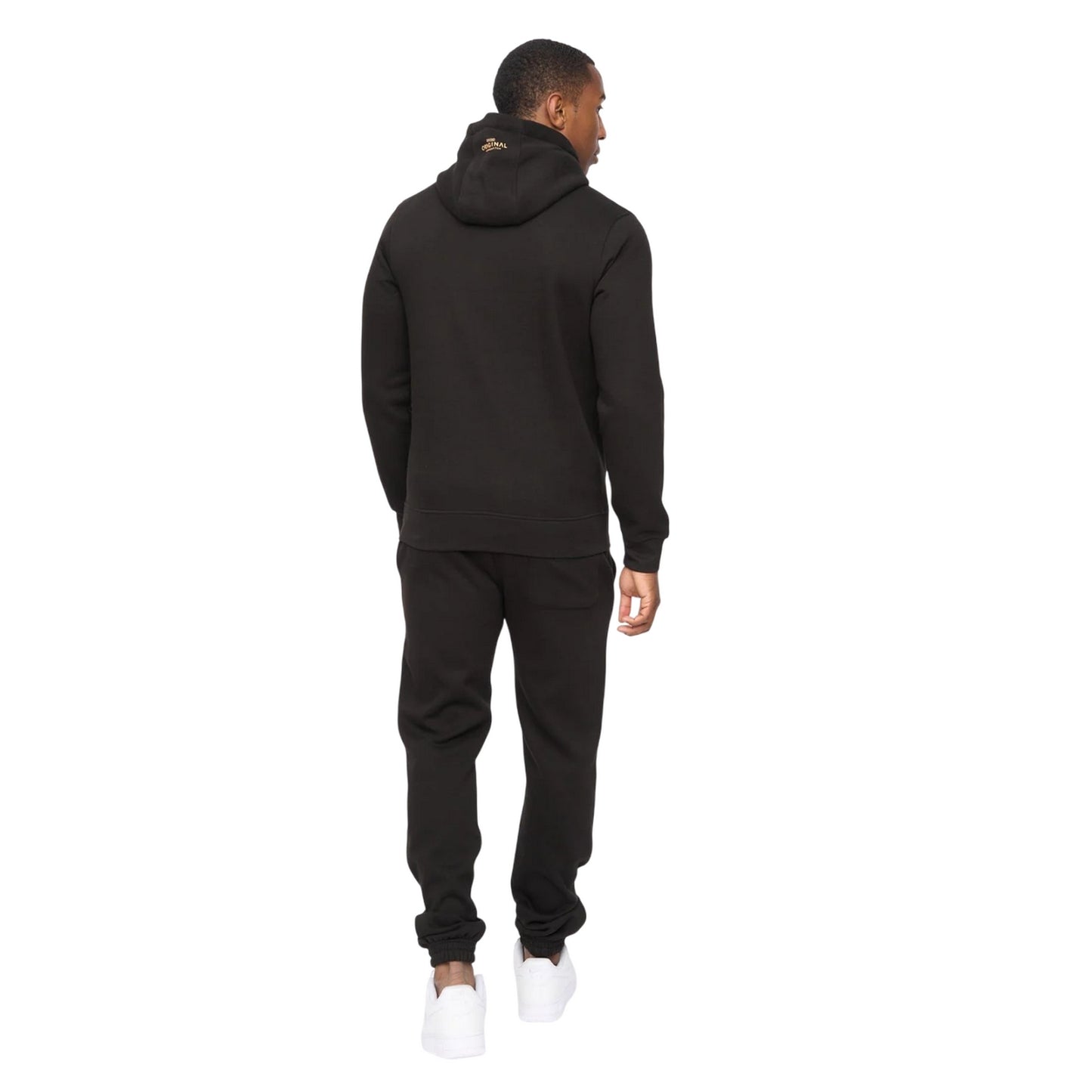 Black - Back - Crosshatch Mens Jamals Hoodie