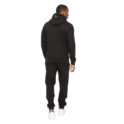 Black - Back - Crosshatch Mens Jamals Hoodie