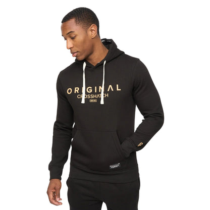 Black - Side - Crosshatch Mens Jamals Hoodie