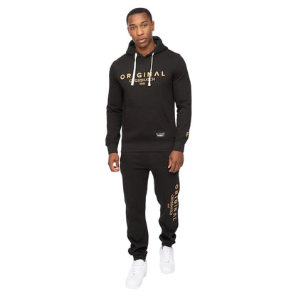Black - Lifestyle - Crosshatch Mens Jamals Hoodie