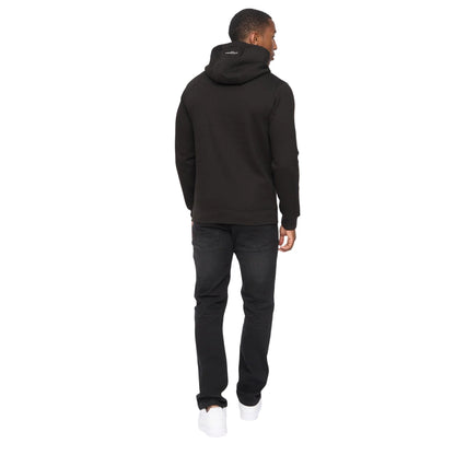 Black - Back - Crosshatch Mens Carrimoore Hoodie