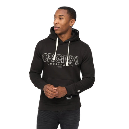 Black - Side - Crosshatch Mens Carrimoore Hoodie