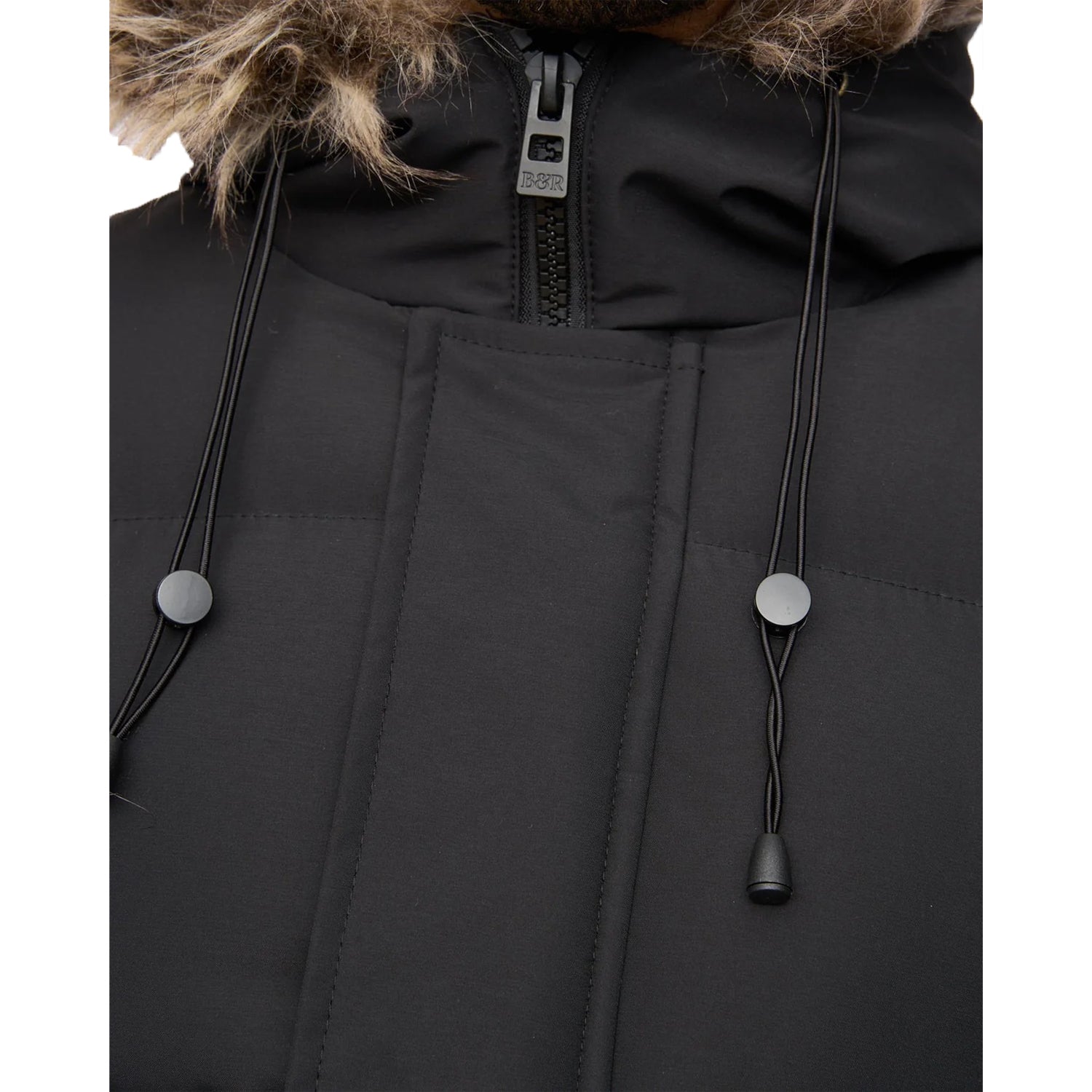 Black - Side - Bewley & Ritch Mens Northbrook Wet Look Padded Jacket