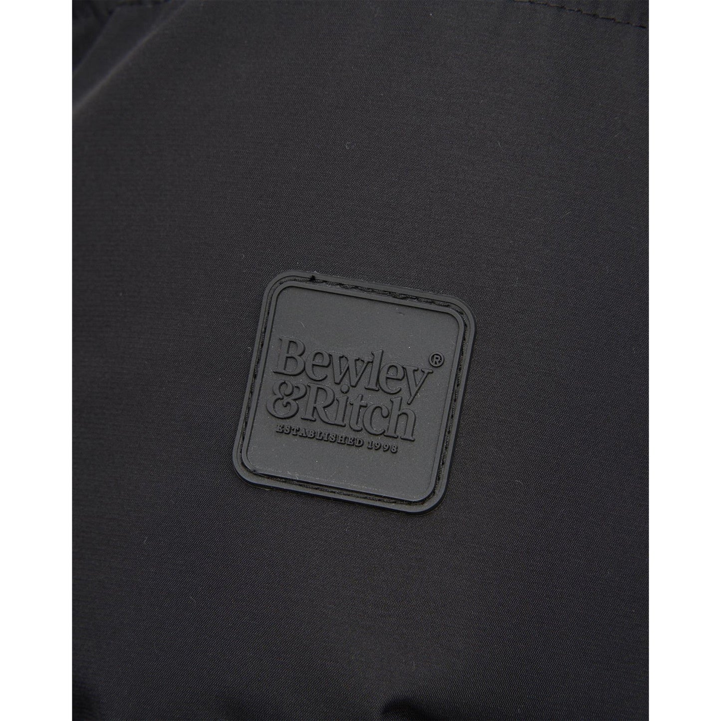 Black - Lifestyle - Bewley & Ritch Mens Northbrook Wet Look Padded Jacket
