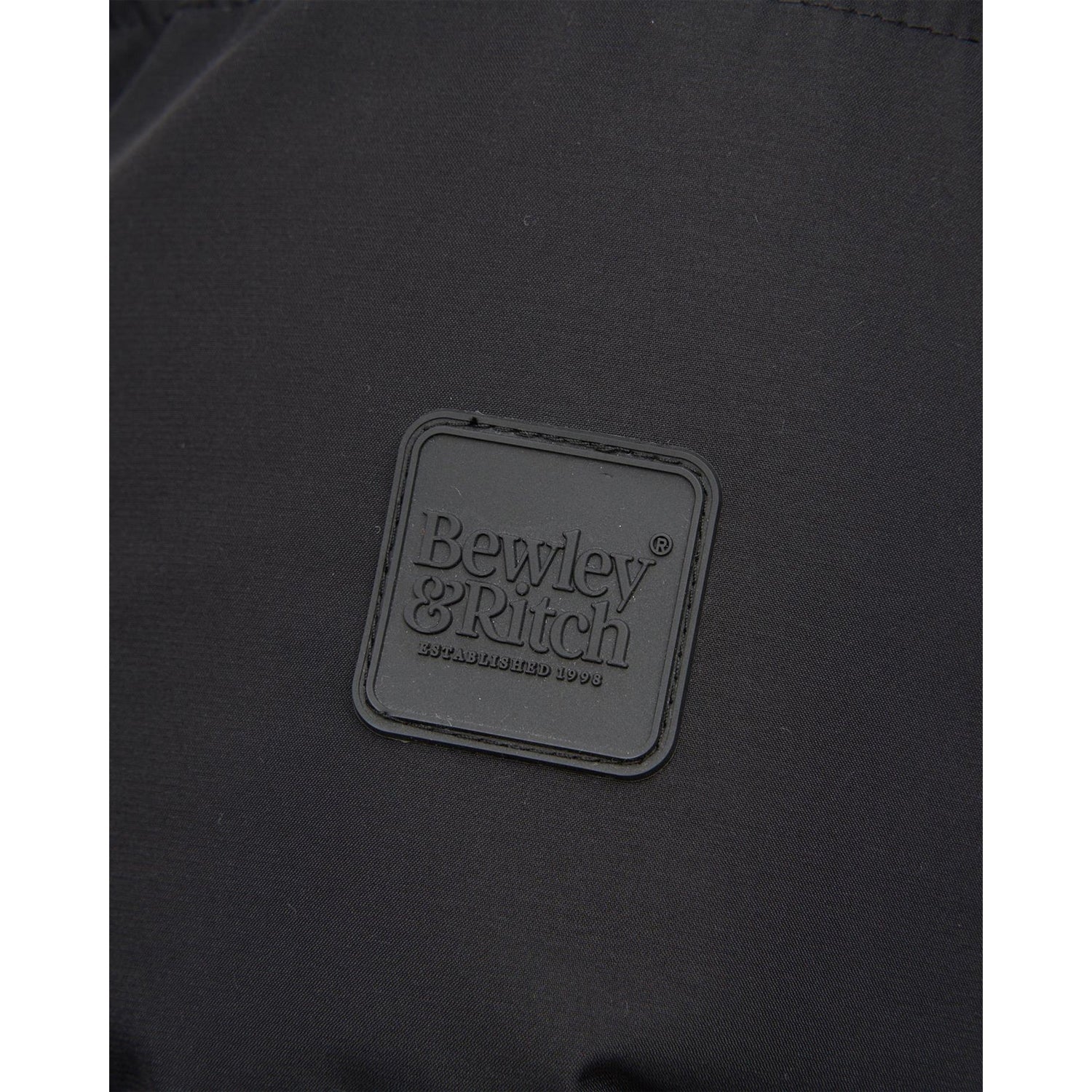 Black - Lifestyle - Bewley & Ritch Mens Northbrook Wet Look Padded Jacket