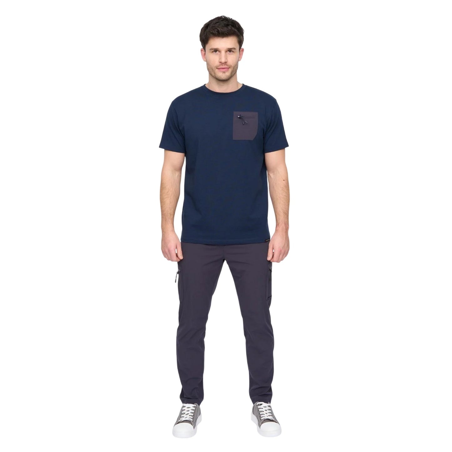 Navy - Lifestyle - Duck and Cover Mens Puretor Elasticated Waist Trousers