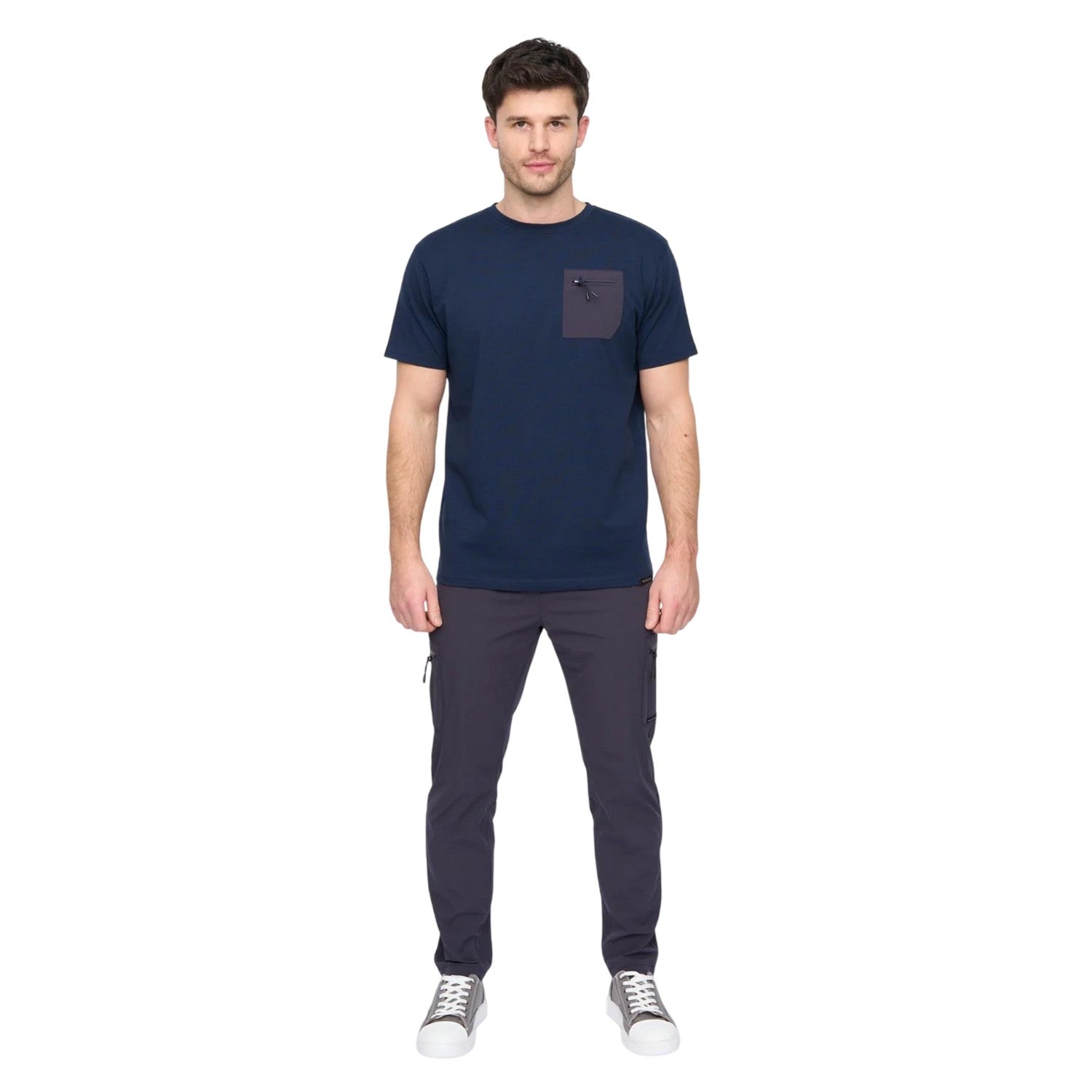 Navy - Lifestyle - Duck and Cover Mens Puretor Elasticated Waist Trousers