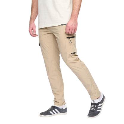 Stone - Side - Duck and Cover Mens Puretor Elasticated Waist Trousers