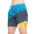 Blue - Front - Crosshatch Mens Quarts Swim Shorts