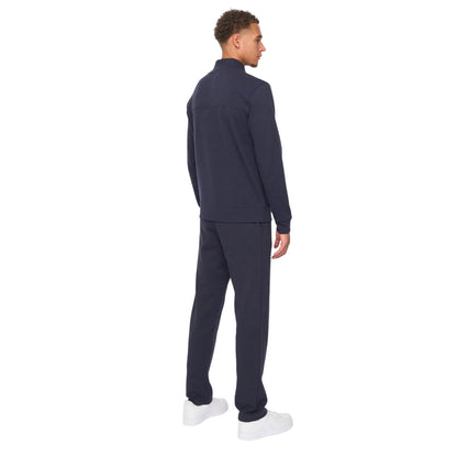 Navy - Back - Duck and Cover Mens Slellmoore Tracksuit Set