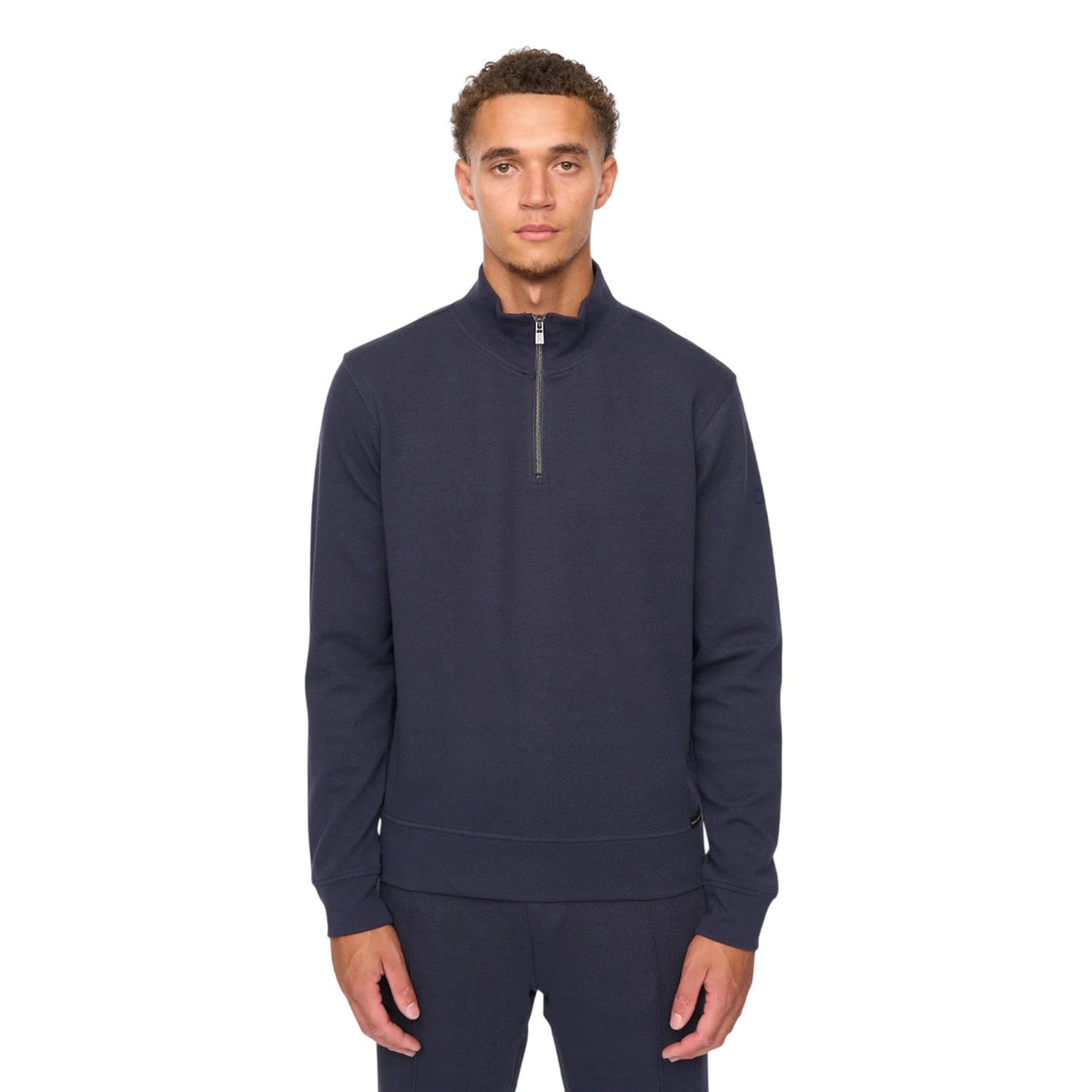 Navy - Side - Duck and Cover Mens Slellmoore Tracksuit Set