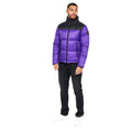 Purple - Close up - Duck and Cover Mens Synmax 2 Quilted Jacket