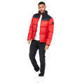 Red - Close up - Duck and Cover Mens Synmax 2 Quilted Jacket