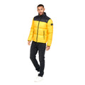 Yellow - Close up - Duck and Cover Mens Synmax 2 Quilted Jacket