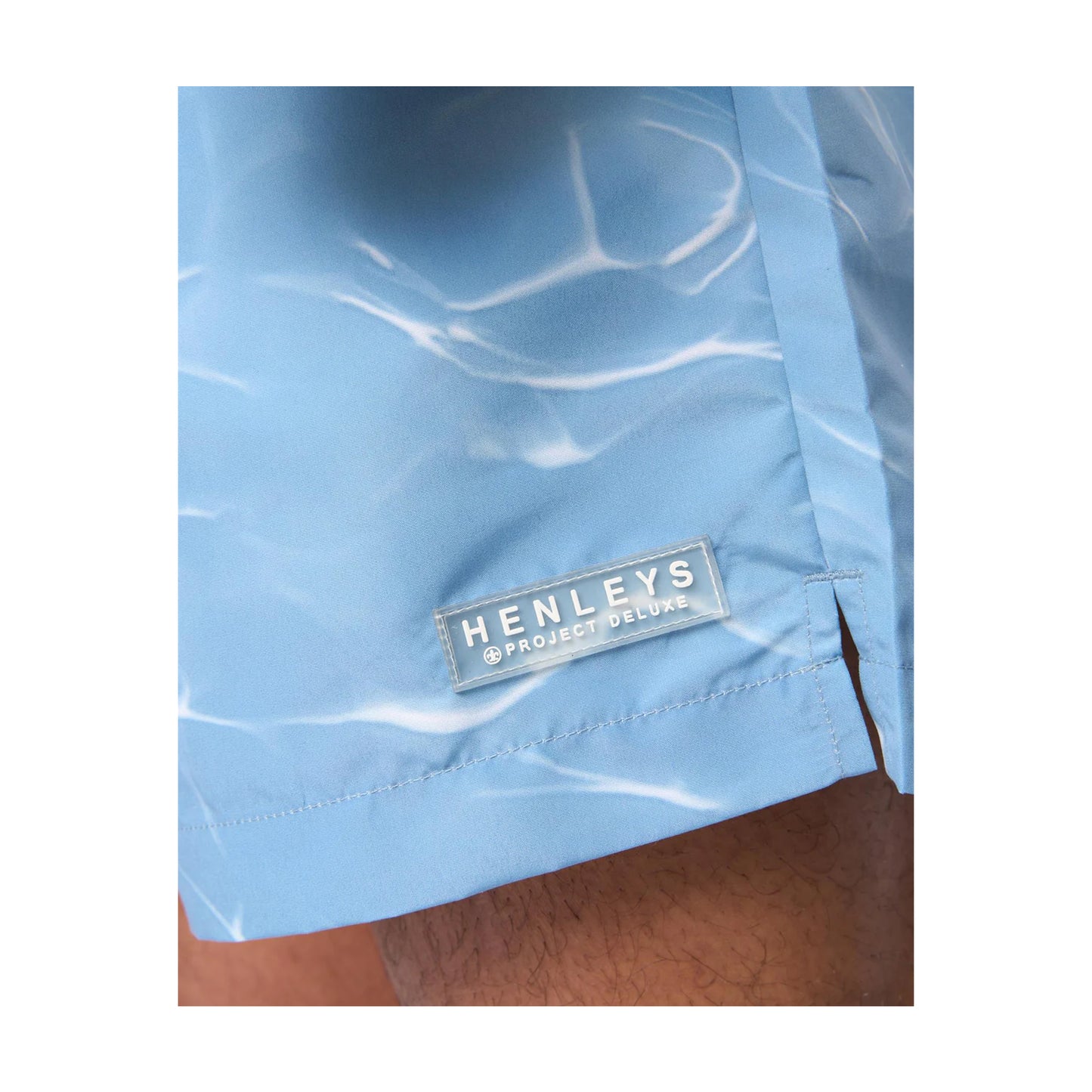 Denim Blue - Side - Henleys Mens Henpool Swim Shorts