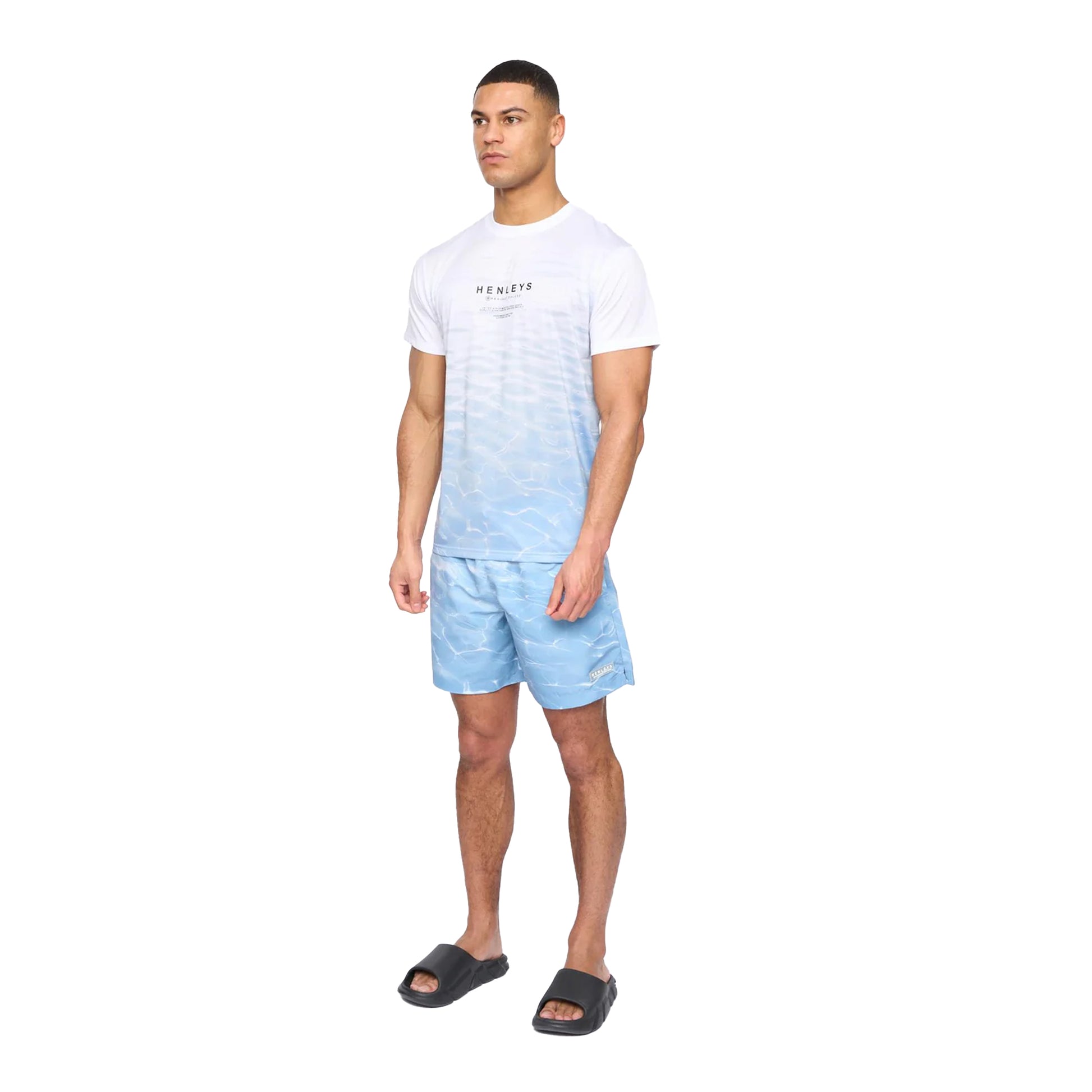 Denim Blue - Lifestyle - Henleys Mens Henpool Swim Shorts