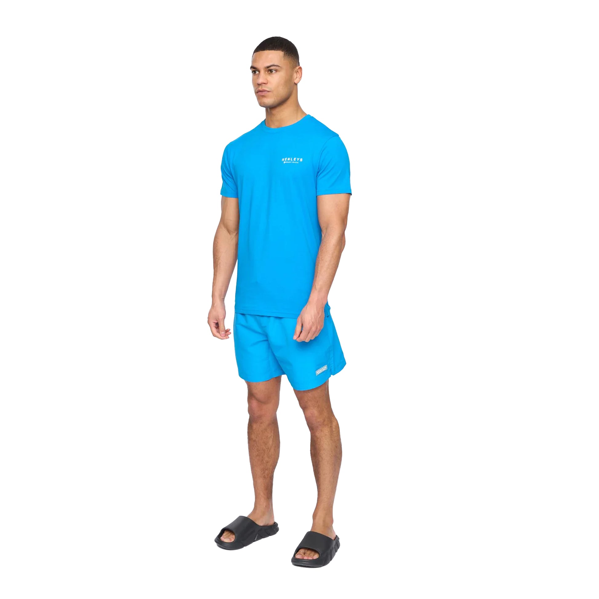 Blue - Lifestyle - Henleys Mens Henpool Swim Shorts