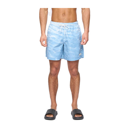 Denim Blue - Front - Henleys Mens Henpool Swim Shorts