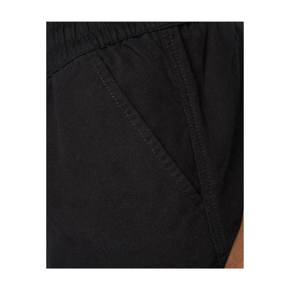 Black - Side - Crosshatch Mens Blansmoore Elasticated Regular Casual Shorts