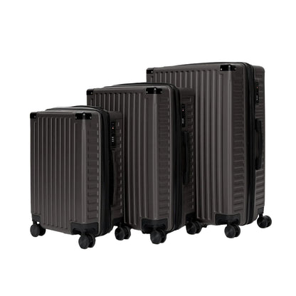 Grey - Front - Kings Will Dream Studio Leon Suitcase (Pack of 3)