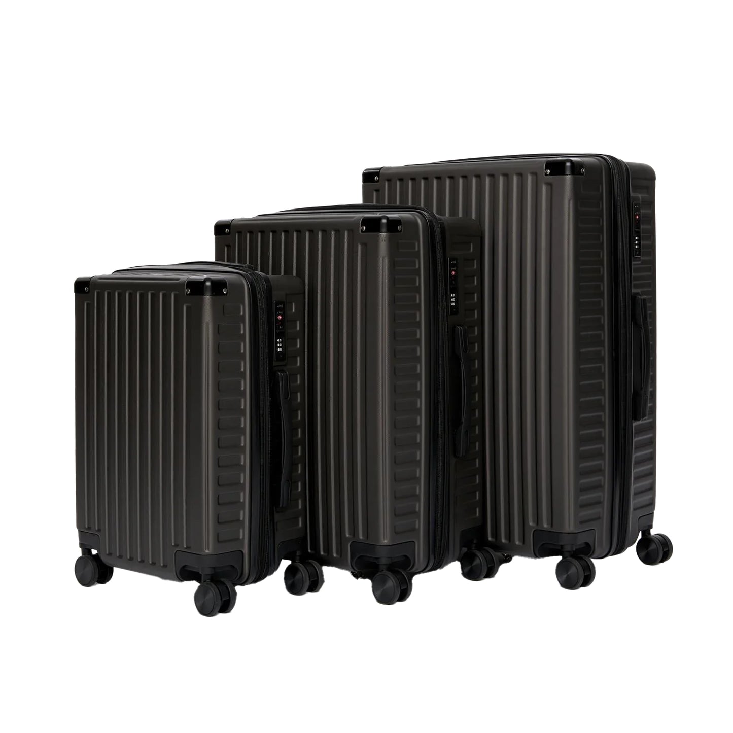 Black - Front - Kings Will Dream Studio Leon Suitcase (Pack of 3)