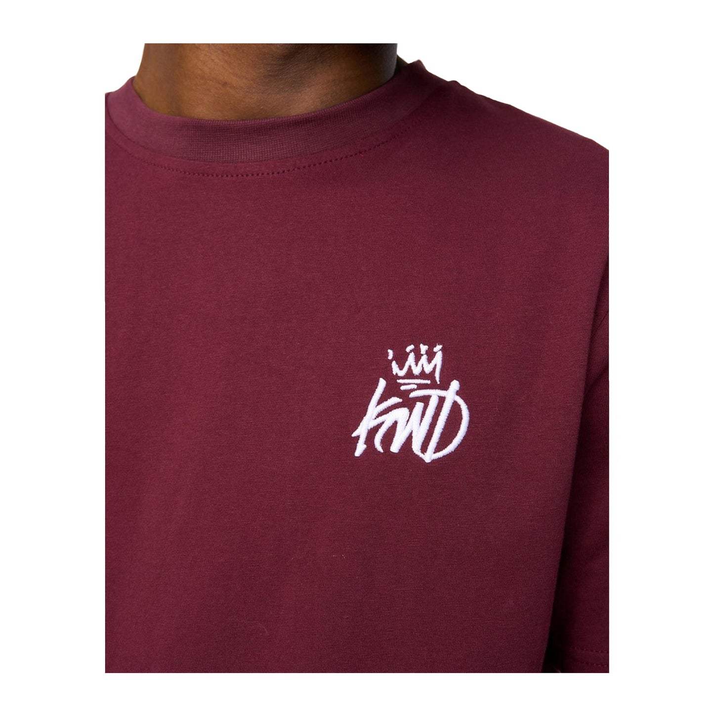 Burgundy - Side - Kings Will Dream Mens Crosby T-Shirt