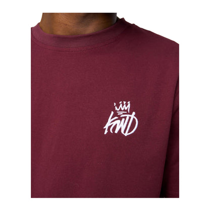Burgundy - Side - Kings Will Dream Mens Crosby T-Shirt