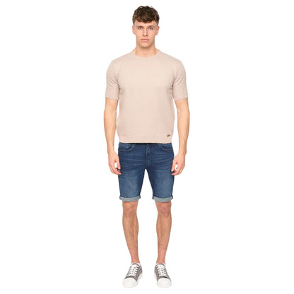 Stone - Lifestyle - Duck and Cover Mens Mataso Knitted T-Shirt