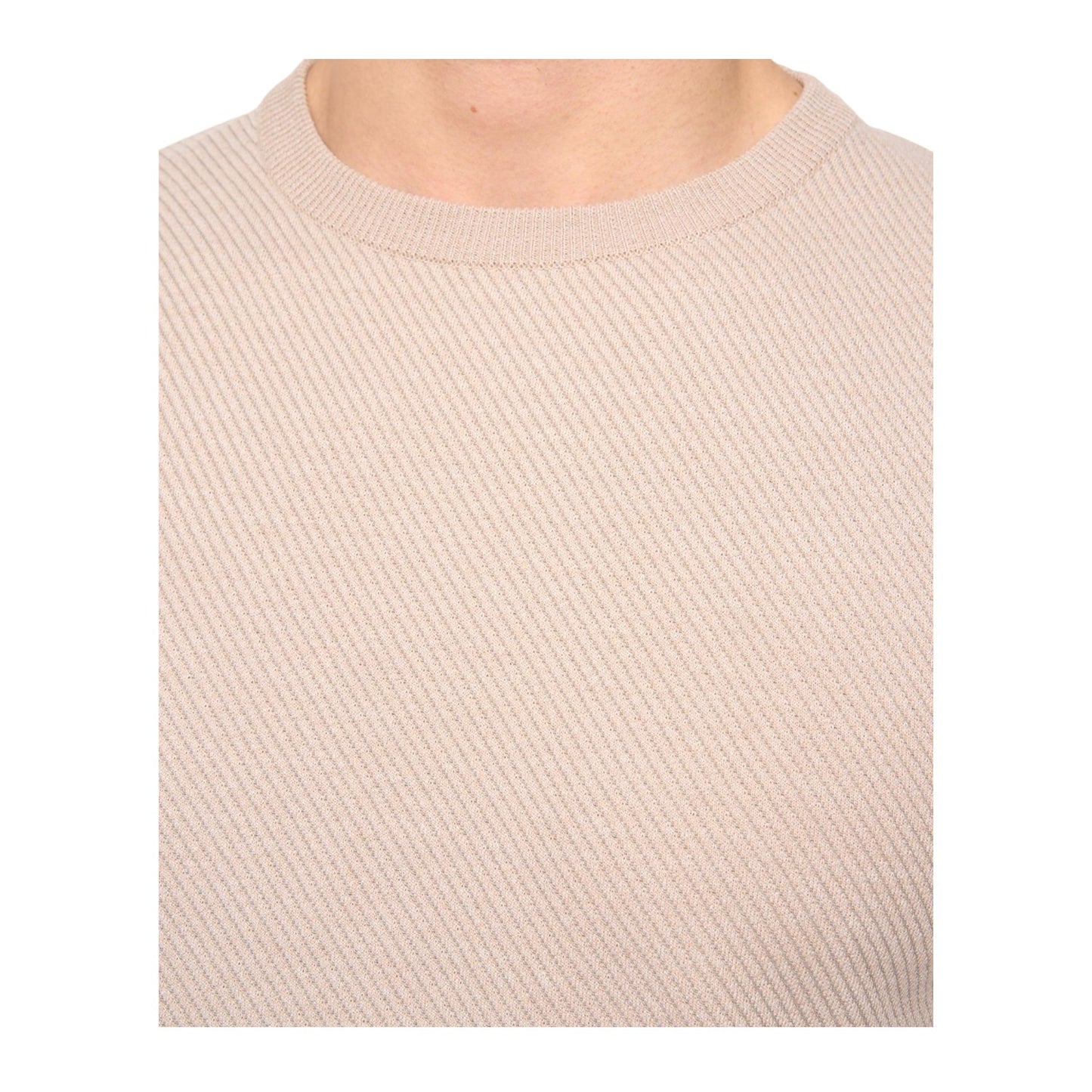 Stone - Side - Duck and Cover Mens Marvela Knitted T-Shirt