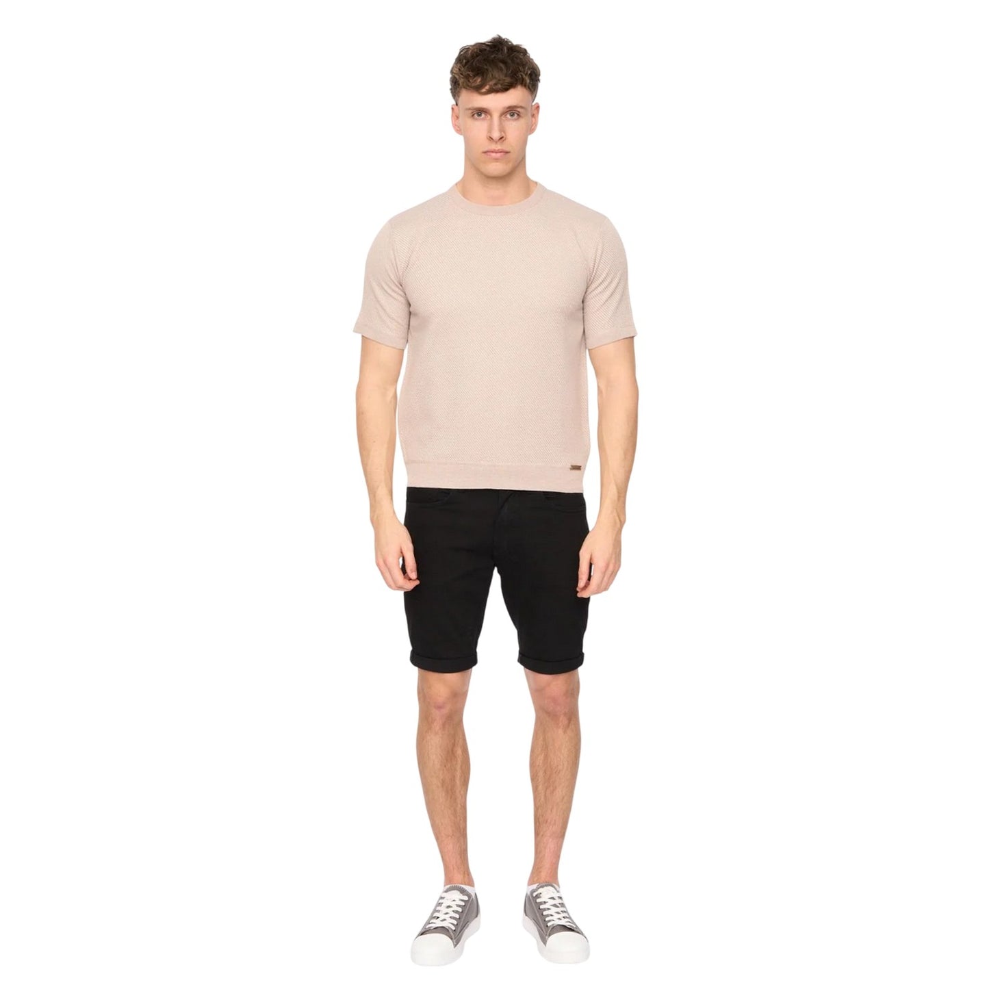 Stone - Lifestyle - Duck and Cover Mens Marvela Knitted T-Shirt