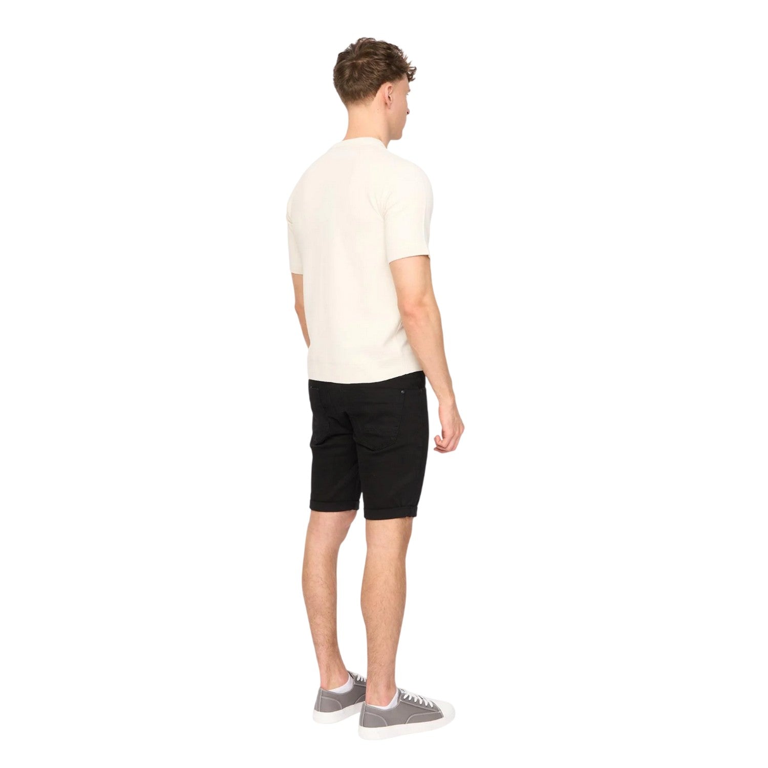 Light Stone - Back - Duck and Cover Mens Marvela Knitted T-Shirt