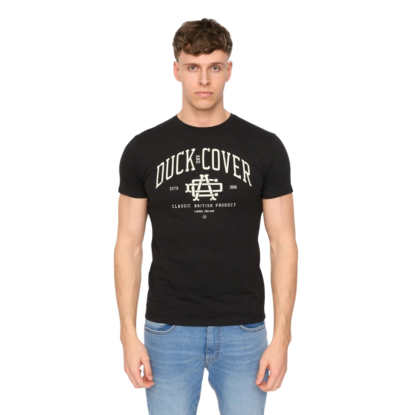 Multicoloured - Pack Shot - Duck and Cover Mens Haltecks Assorted Designs T-Shirt (Pack of 5)