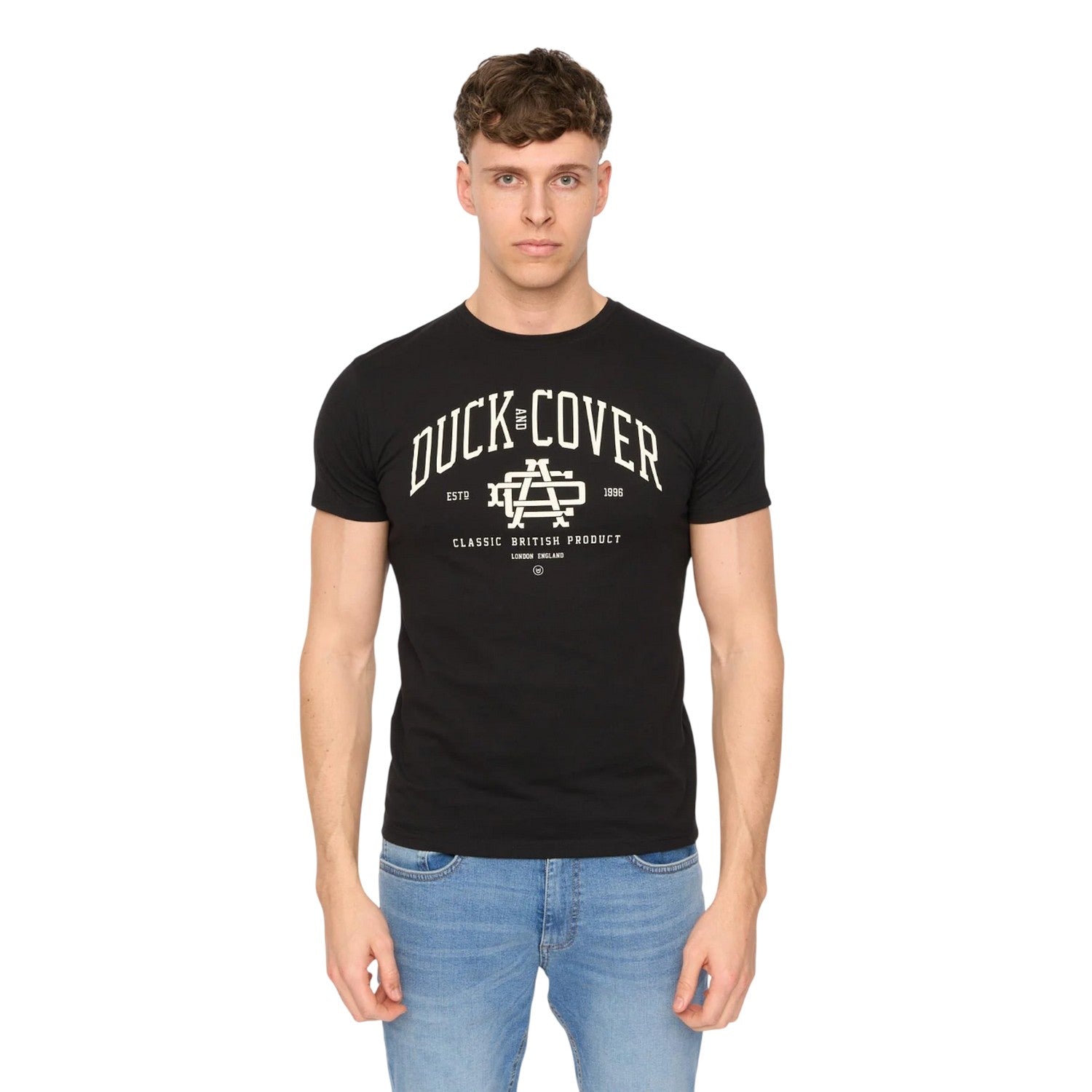 Multicoloured - Pack Shot - Duck and Cover Mens Haltecks Assorted Designs T-Shirt (Pack of 5)