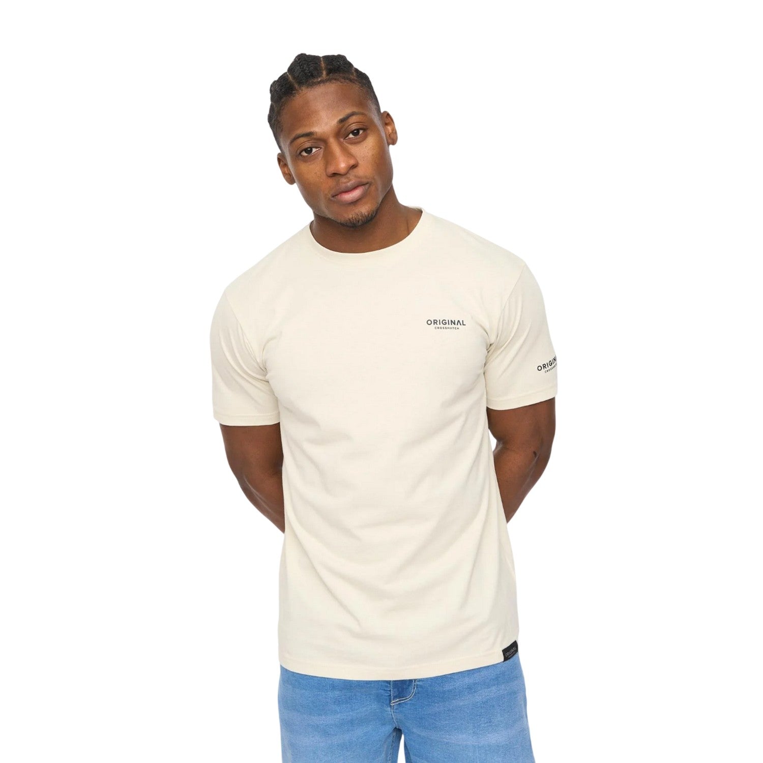 Neutral - Front - Crosshatch Mens Allmoore T-Shirt
