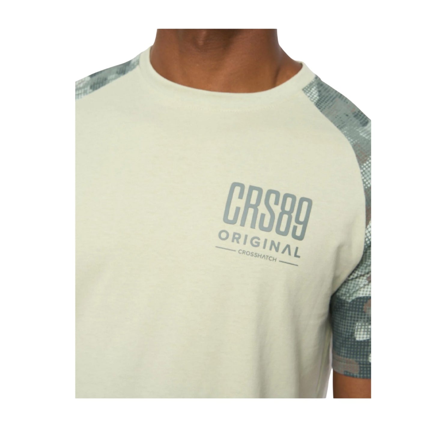 Light Olive - Back - Crosshatch Mens Branton T-Shirt