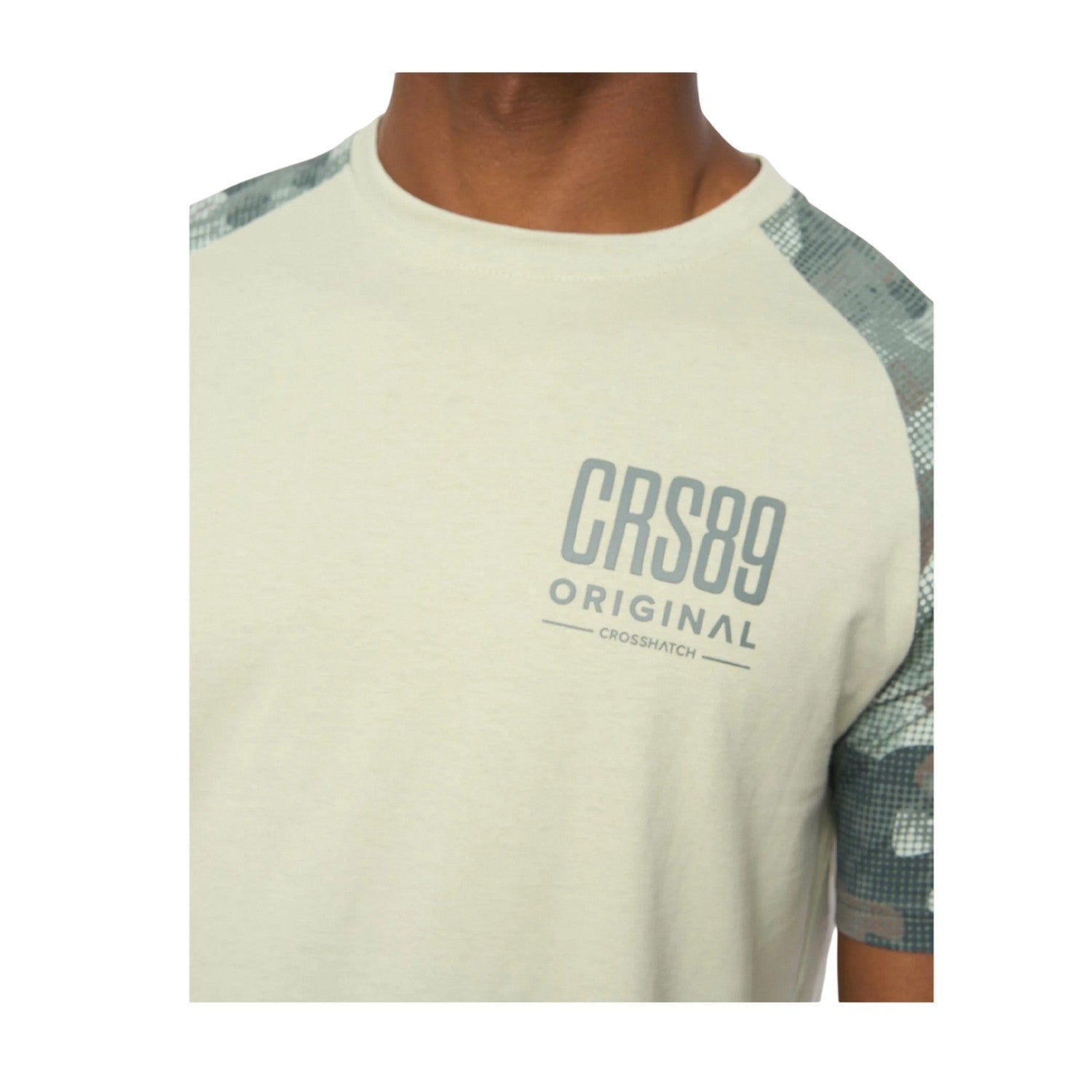 Light Olive - Back - Crosshatch Mens Branton T-Shirt