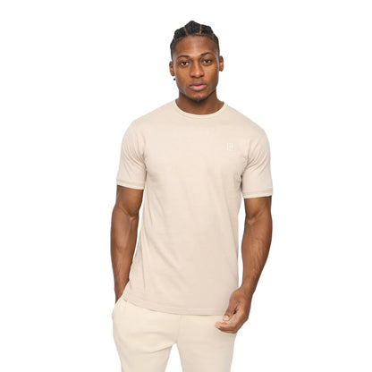 Light Stone - Front - Crosshatch Mens Preece T-Shirt