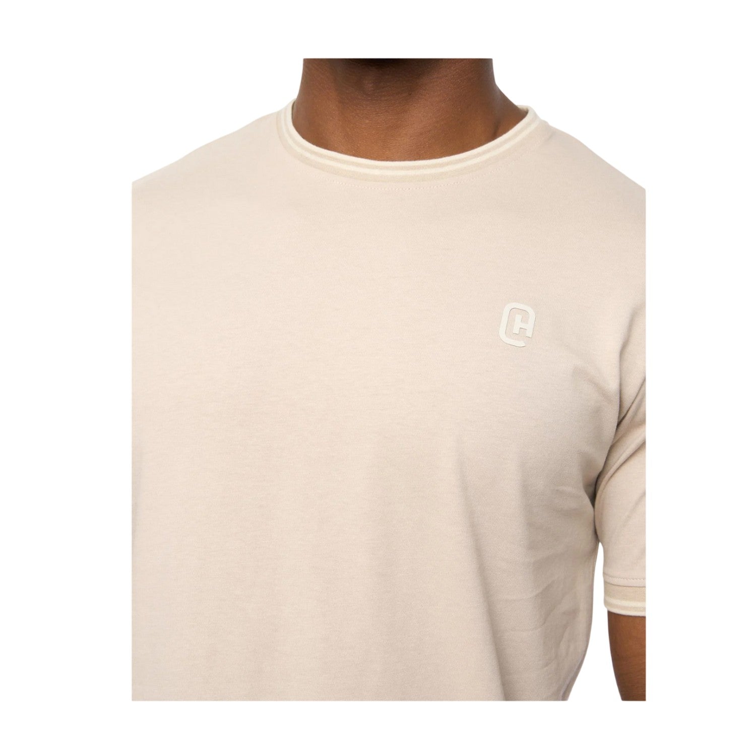 Light Stone - Side - Crosshatch Mens Preece T-Shirt