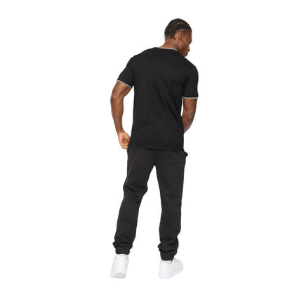 Black - Back - Crosshatch Mens Preece T-Shirt