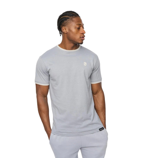 Steel Blue - Front - Crosshatch Mens Preece T-Shirt