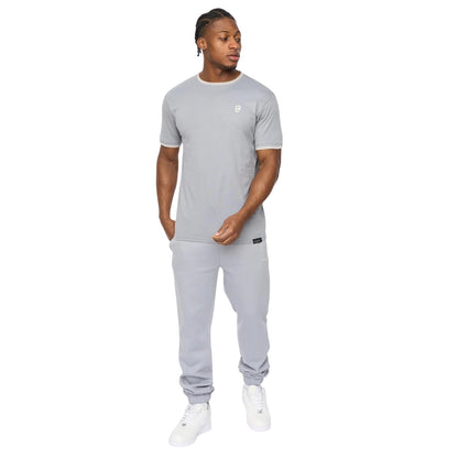 Steel Blue - Lifestyle - Crosshatch Mens Preece T-Shirt
