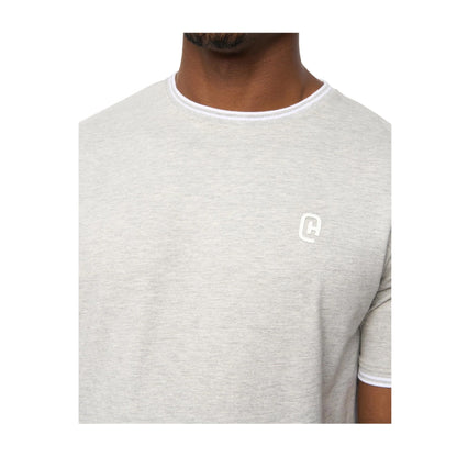 Grey Marl - Side - Crosshatch Mens Preece T-Shirt