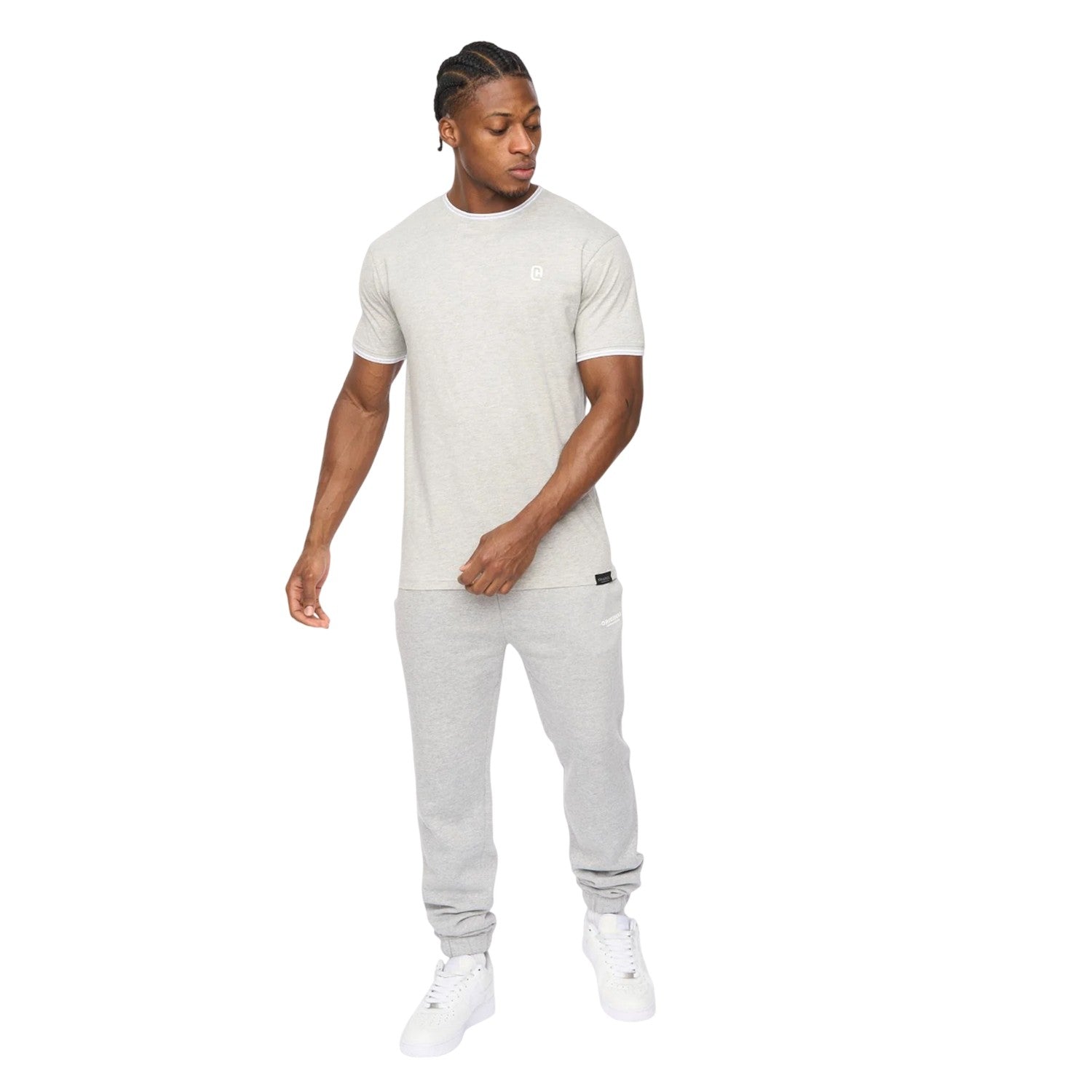 Grey Marl - Lifestyle - Crosshatch Mens Preece T-Shirt