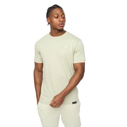 Light Olive - Front - Crosshatch Mens Preece T-Shirt