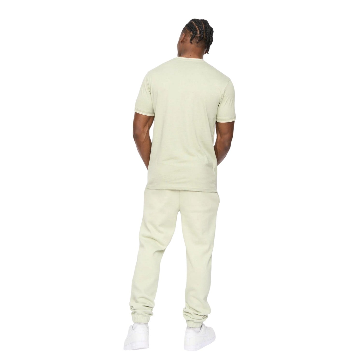 Light Olive - Back - Crosshatch Mens Preece T-Shirt