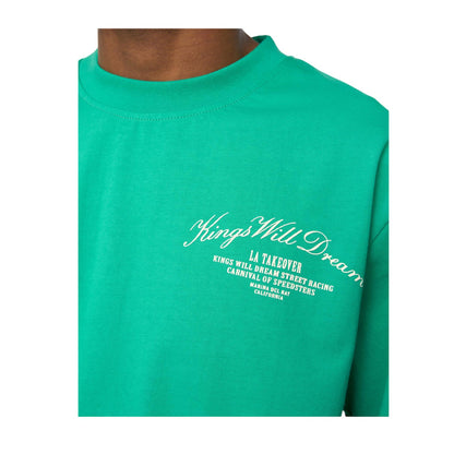 Green - Side - Kings Will Dream Mens Arch Oversized T-Shirt